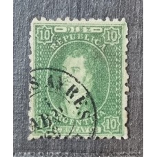 ARGENTINA 1864 GJ 21 RIVADAVIA DE 10 Cts IMPRESION NITIDA ESTAMPILLA DE PERFECTA CALIDAD DE LUJO U$ 85